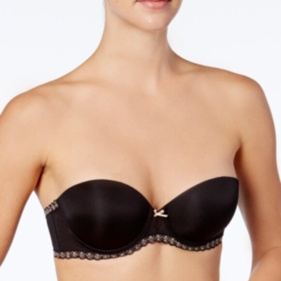 #747 B.tempt D by Wacoal Faithfully Yours Strapless Push-up Bra - Picture 1 of 9